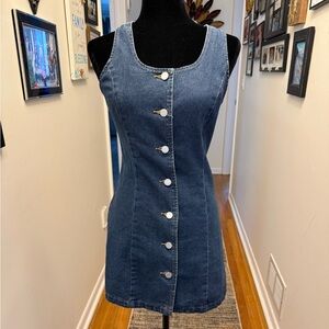 Sincerely Jules  Button up Jean Dress Size S